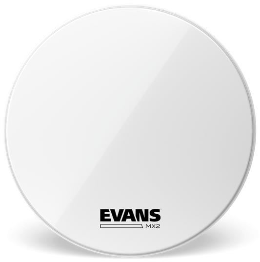 Evans MX2 White Marching 26" Bass Drum Head