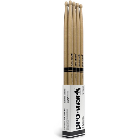 ProMark Forward 2B Hickory Wood Tip Drumsticks 4 Pairs