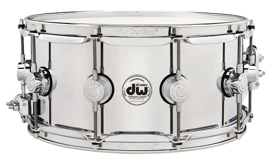 DW Collectors Series 6.5" x 14" Chrome Over Steel Snare Drum