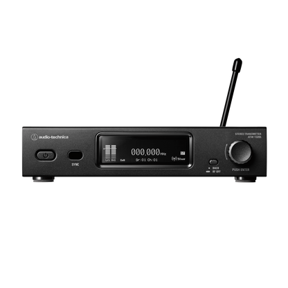 Audio-Technica 3000 Series Wireless In Ear Monitor System includes ATW-R3250 receiver + ATW-T3205 Transmitter + ATH-E40 professional in ear headphones