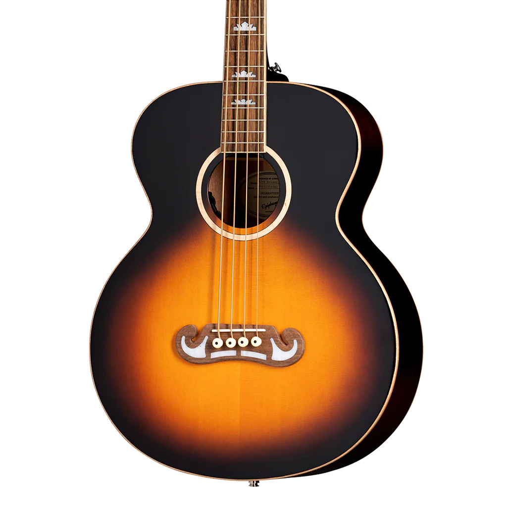 Epiphone El Capitan J200 Studio Bass in Aged Vintage Sunburst