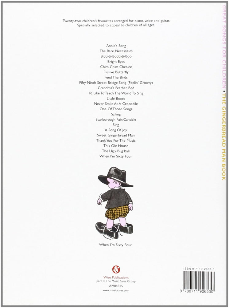 Great Songs for Children The Gingerbread Man Book PVG