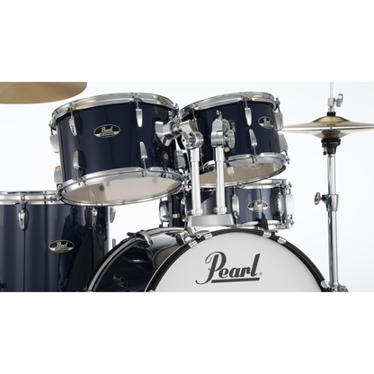 Pearl Roadshow-Plus 5-Piece Drum Kit with Cymbal Pack in Royal Blue Metallic