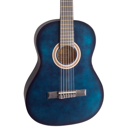 Valencia Series 100 Full Size Classical Guitar in Blue Sunburst