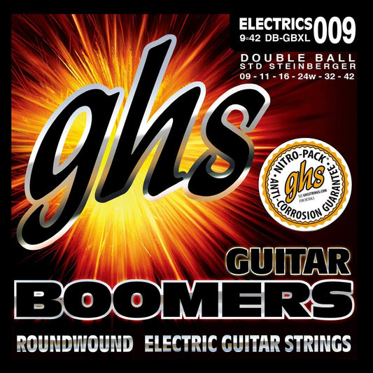 GHS DB GBXL Double Ball End Electric Guitar Strings 9-42 Gauge