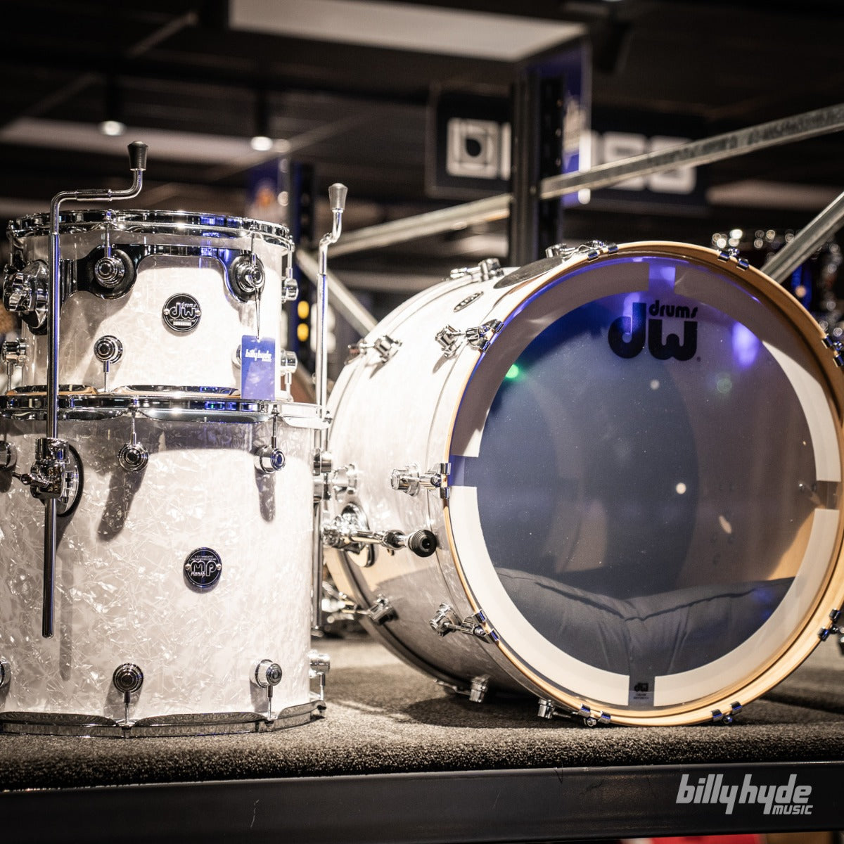 DW Performance Series Finish Ply 3-Piece Drum Kit in White Marine