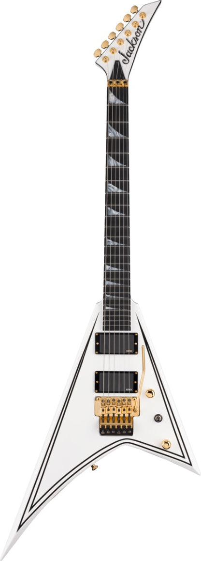 Jackson MJ Series Rhoads RR24MG in White with Black Pinstripes