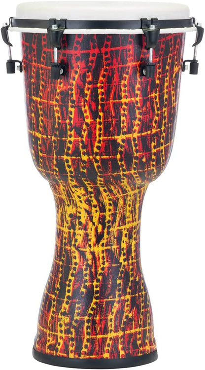 Pearl Percussion 12" Synthetic Shell Top Tuned Djembe in Tribal Fire