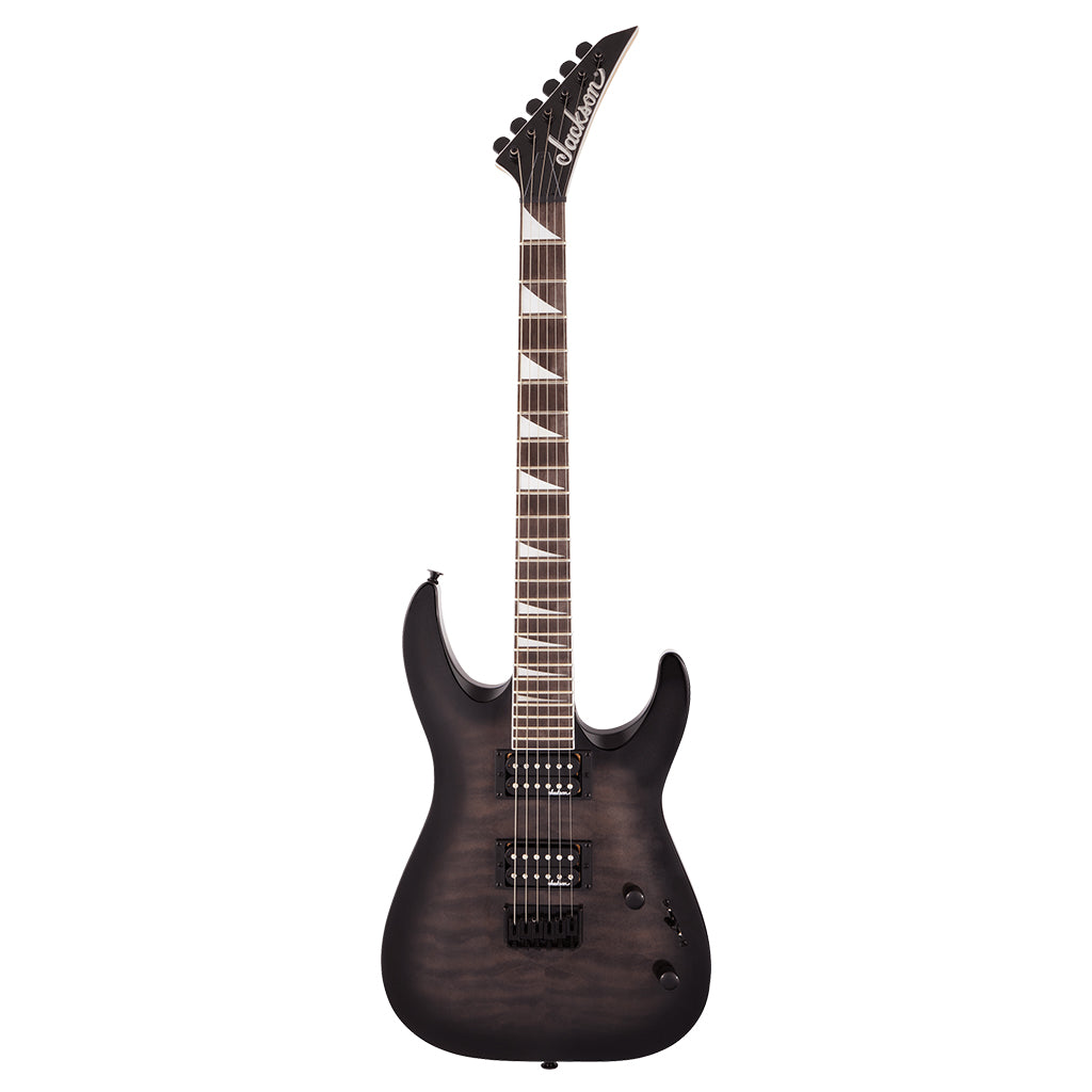 Jackson JS Series Dinky Arch Top JS32Q DKA HT in Transparent Black Burst