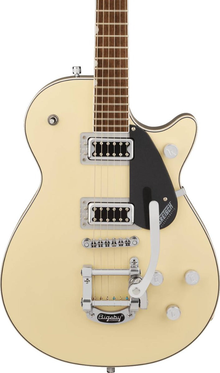 Gretsch G5230T Electromatic Jet FT Single-Cut with Bigsby Electric Guitar in Two-Tone Vintage White/ London Grey