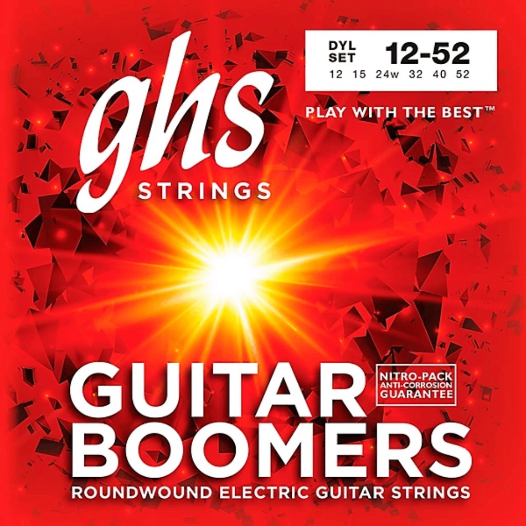 GHS DYL Boomers Light Wound 3rd Electric Guitar Strings 12-52 Gauge