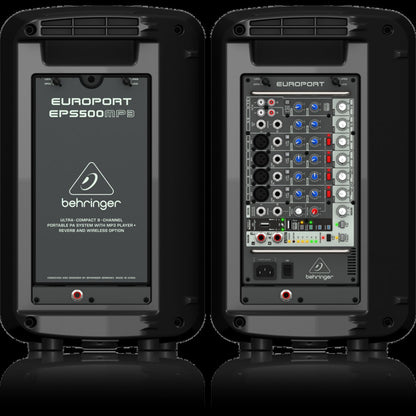 Behringer Europort EPS500MP3 500W 8 Channel Portable PA System