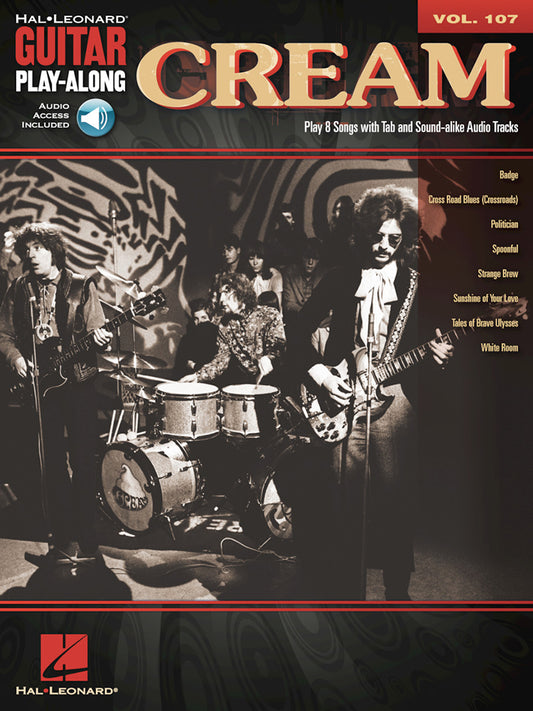 Cream Guitar Playalong Volume 107 BK/OLA