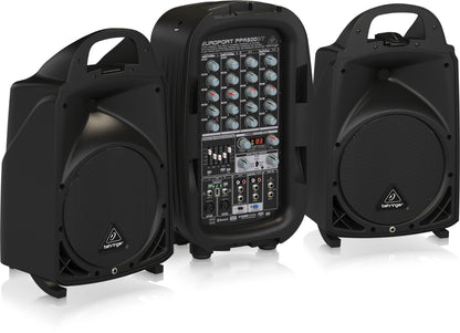 Behringer Europort PPA500BT Ultra Compact 500W 6 Channel Portable PA System