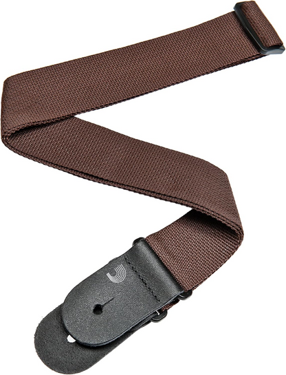 D'Addario Planet Waves 50MM 2" Polypro Polypropylene Guitar Strap in Brown