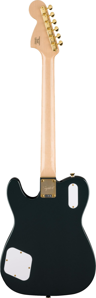 Squier FSR Paranormal Troublemaker Telecaster Deluxe, Laurel Fingerboard, Gold Anodized Pickguard, Gold Hardware, Matching Headstock in Cadillac Green