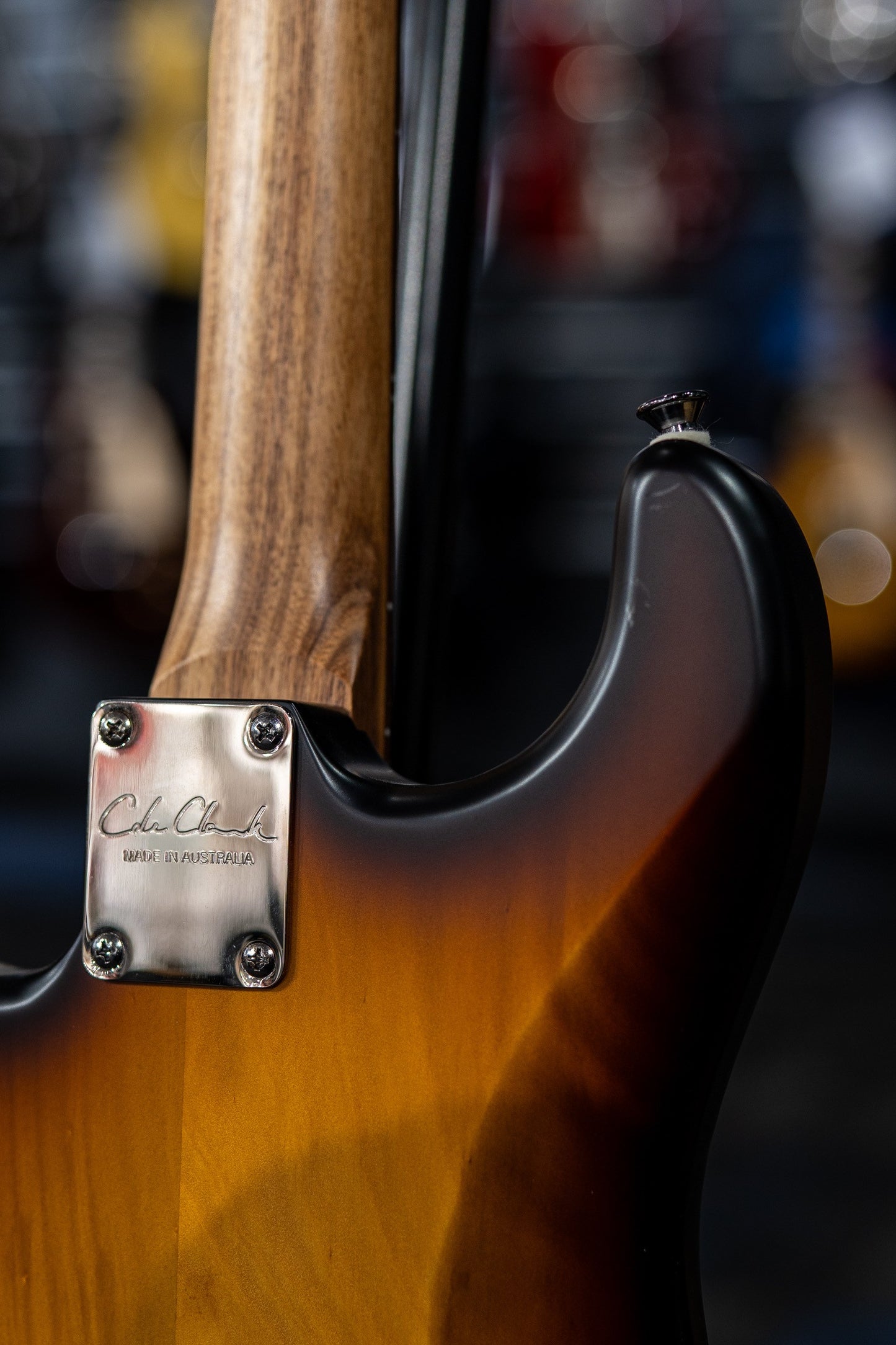Cole Clark HB Hollow Baby, SSS, Mother of Pearl Pickguard in Sunburst