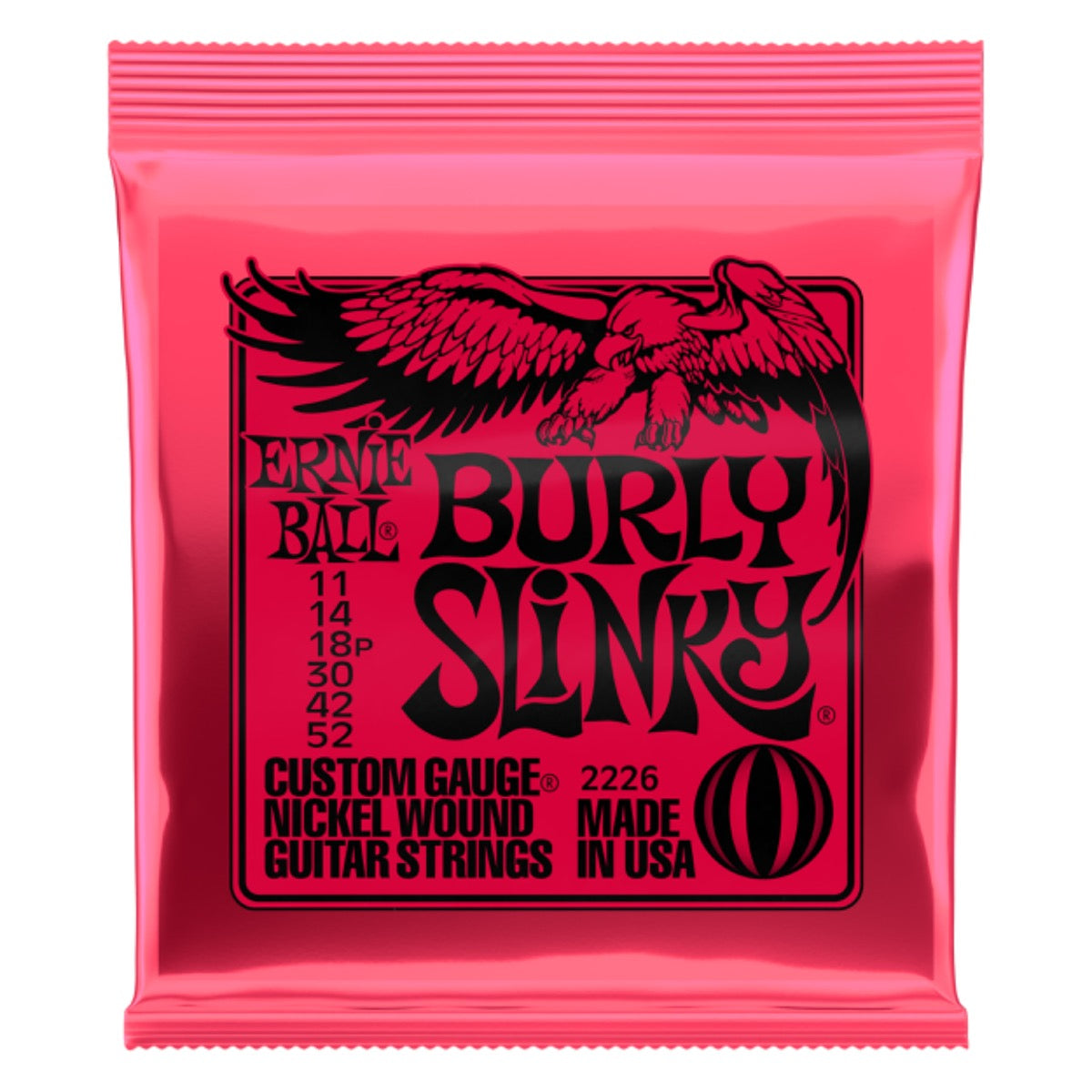 Ernie Ball Burly Slinky Nickel Wound Electric Guitar Strings 11-52 Gauge