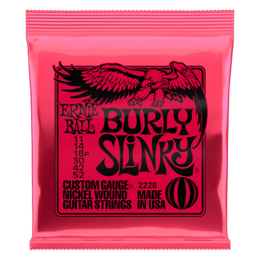 Ernie Ball Burly Slinky Nickel Wound Electric Guitar Strings 11-52 Gauge