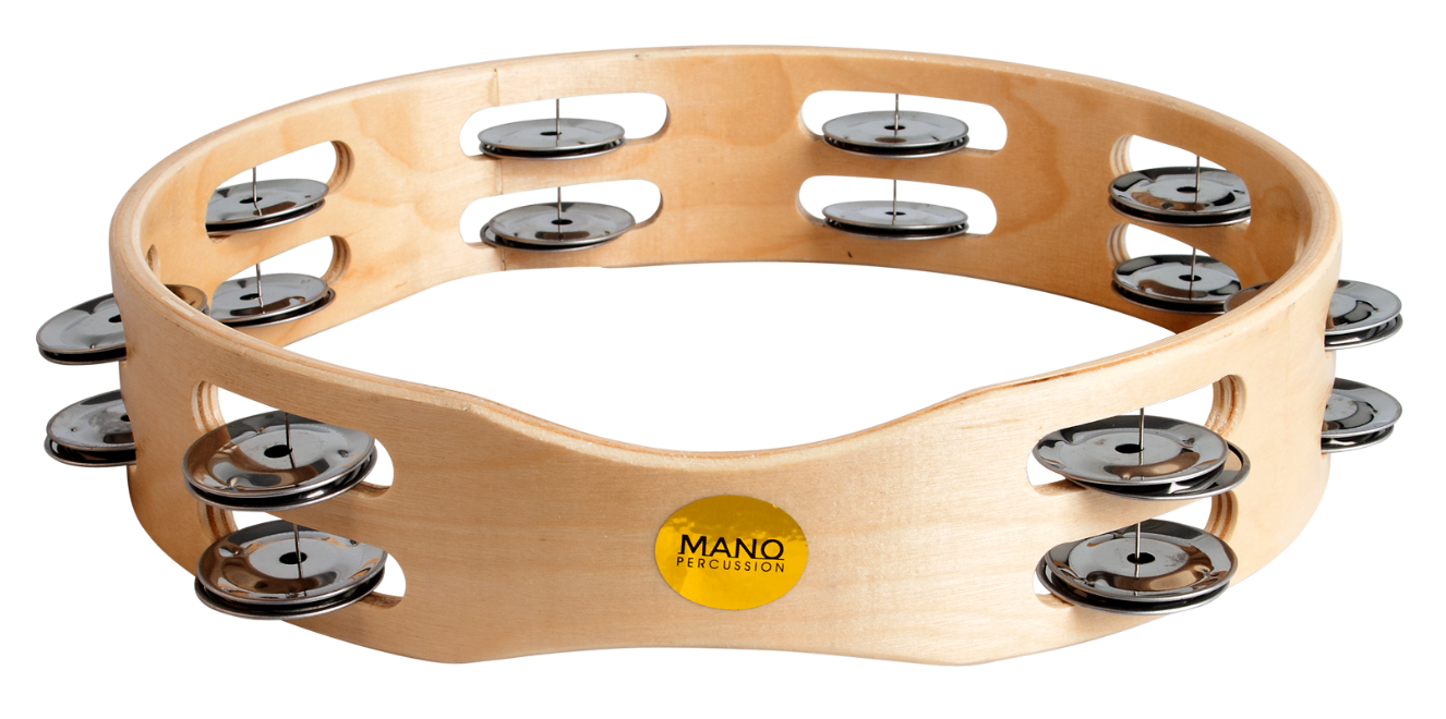 Mano Percussion ED613 Wood Rim Tambourine 10"