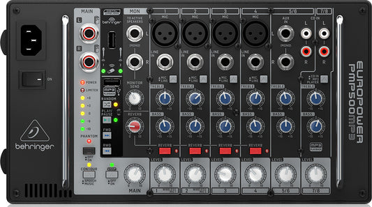 Behringer Europower PMP500MP3 Ultra-Compact 500W 8-Channel Powered Mixer