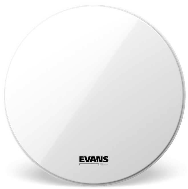 Evans EQ3 Resonant Smooth White No Port 28" Bass Drum Head