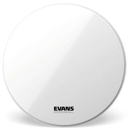 Evans EQ3 Resonant Smooth White No Port 28" Bass Drum Head