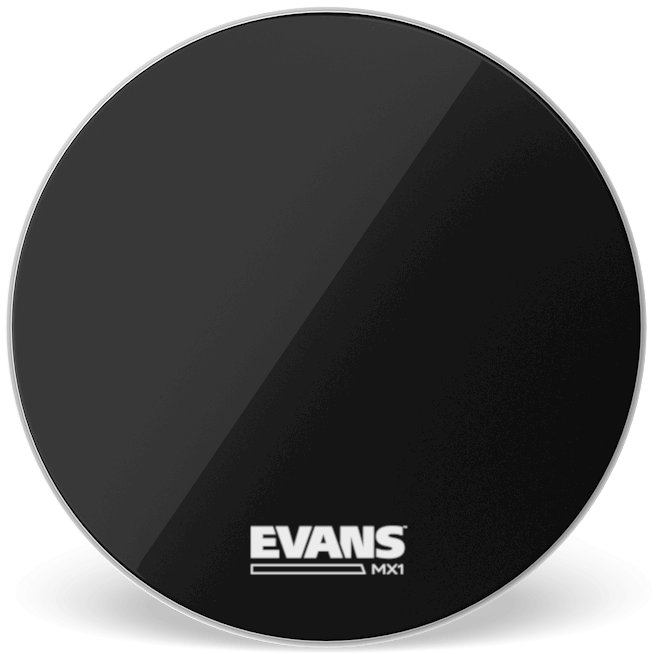Evans MX1 Black Marching 28" Bass Drum Head