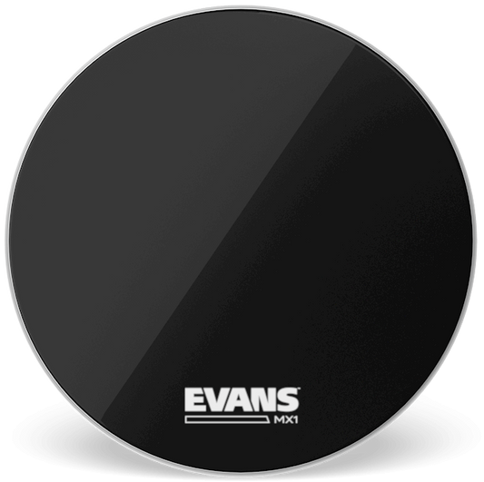Evans MX1 Black Marching 28" Bass Drum Head