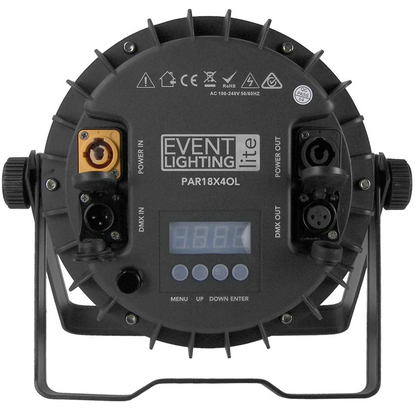 Event Lighting PAR18X4QL-IP - Outdoor Lite Par with 18 x 4W RGBW LEDs
