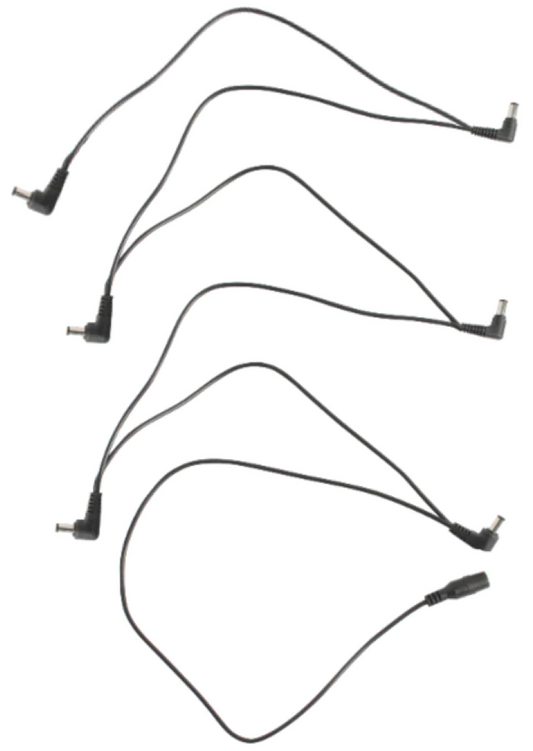 Carson Powerplay Low Noise DC Daisy Chain Power Cable for 6 Guitar Effects Pedals