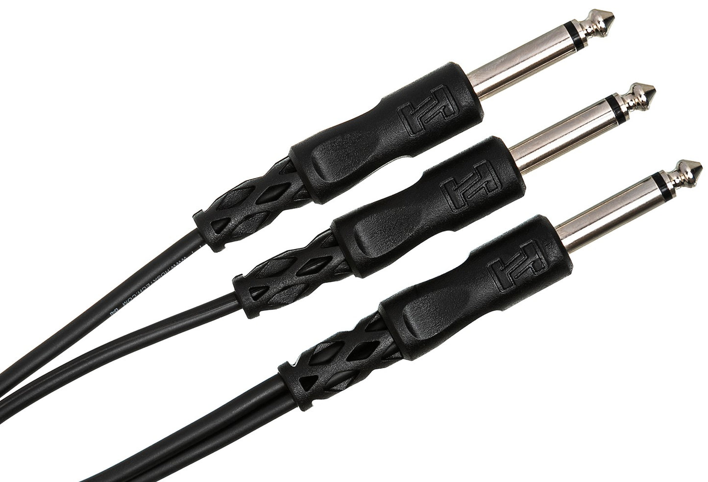 HOSA CYP103 Y Cable 1/4" TS to Dual 1/4" TS