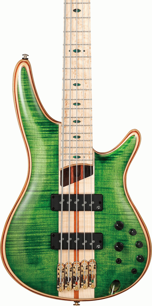 Ibanez SRRFMDX EGL Premium Electric Bass in Emerald Green Low Gloss