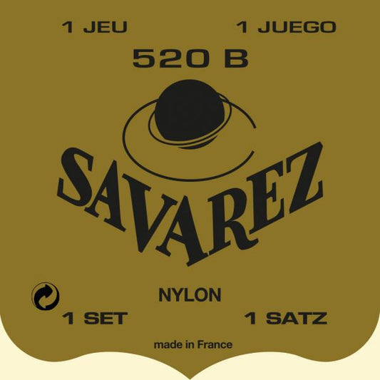 Savarez 520B White Label Low Tension Set Classical Guitar Strings