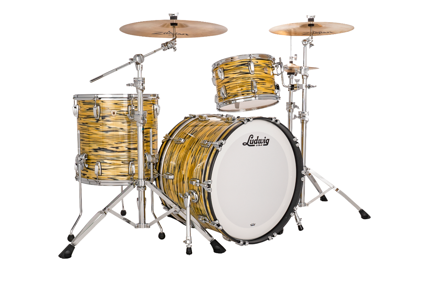 Ludwig Classic Maple 22" FAB Shell Pack in Lemon Oyster