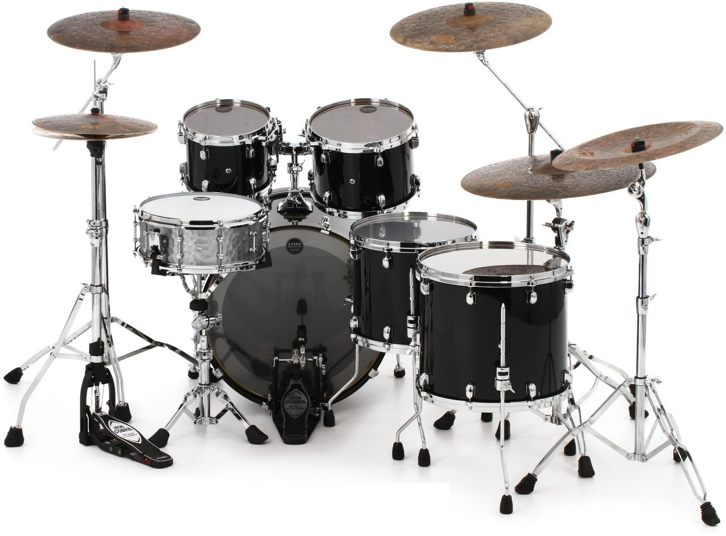 Tama WBS52RZS Starclassic Walnut/Birch 5-piece Shell Pack in Piano Black