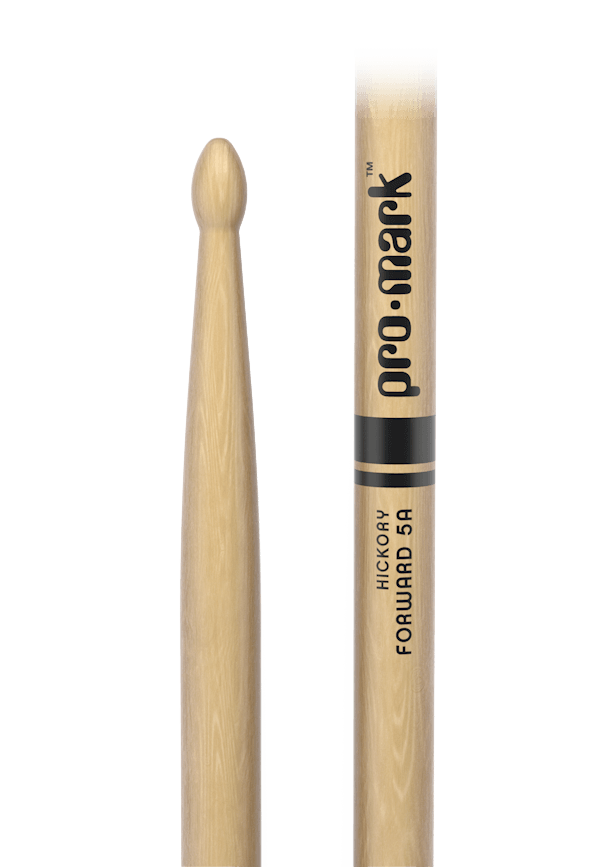 Promark Classic Forward 5A Lacquered Hickory Wood Tip Drumsticks