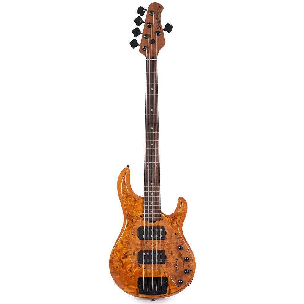 Sterling By Music Man StingRay Ray 35 HH in Amber Poplar Burl