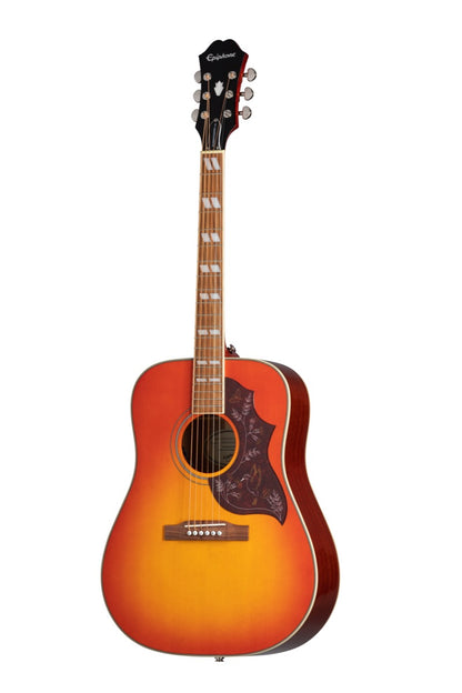 Epiphone Hummingbird Studio Acoustic Electric Guitar in Faded Cherry