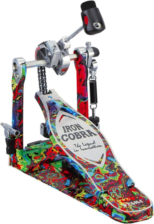 TAMA 50th Limited Iron Cobra Marble Psychedelic Rainbow Power Glide Single Pedal