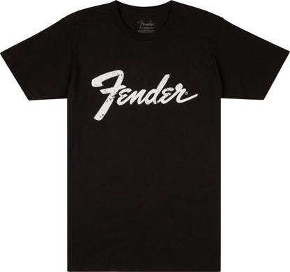 Fender® Logo Dateback S Size T-Shirt in Black