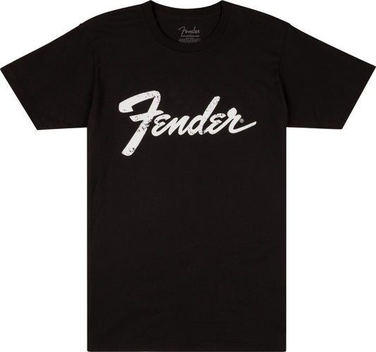 Fender® Logo Dateback S Size T-Shirt in Black