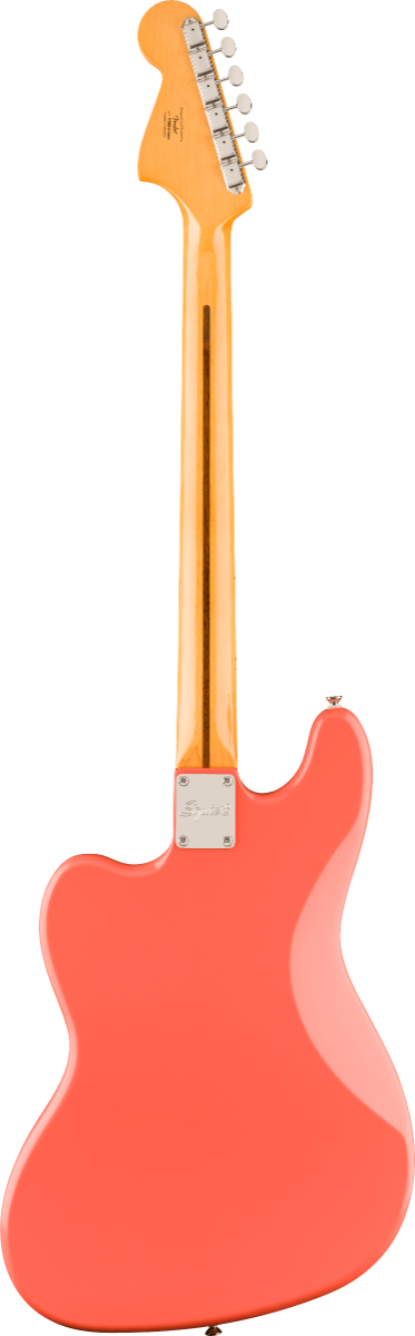 Squier FSR Classic Vibe™ Bass VI, Laurel Fingerboard, Mint Pickguard, Matching Headstock in Tahitian Coral