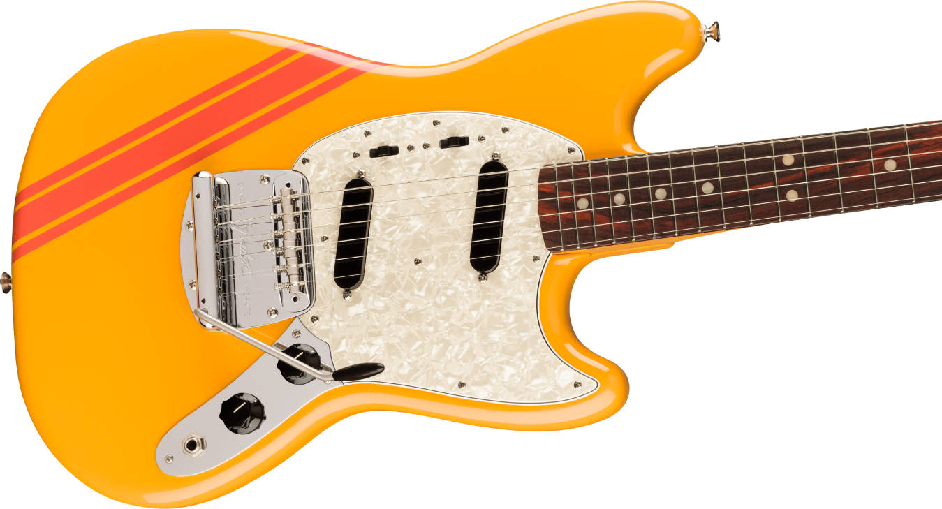 Fender Vintera II '70s Competition Mustang, Rosewood Fingerboard in Competition Orange