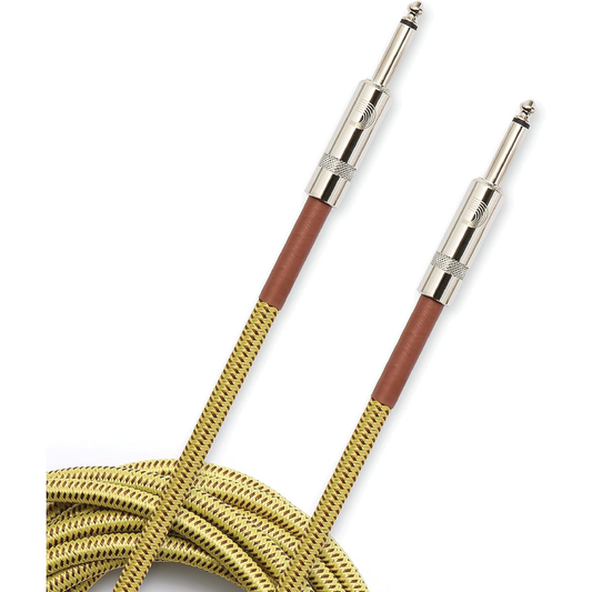 D'Addario Custom Series 10' Braided Instrument Cable in Tweed