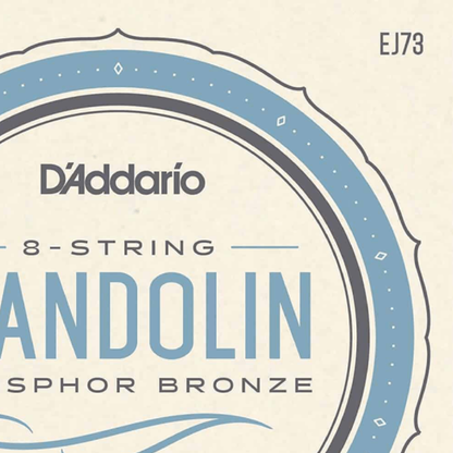 D'Addario EJ73 Mandolin Strings Phosphor Bronze Light 10-38