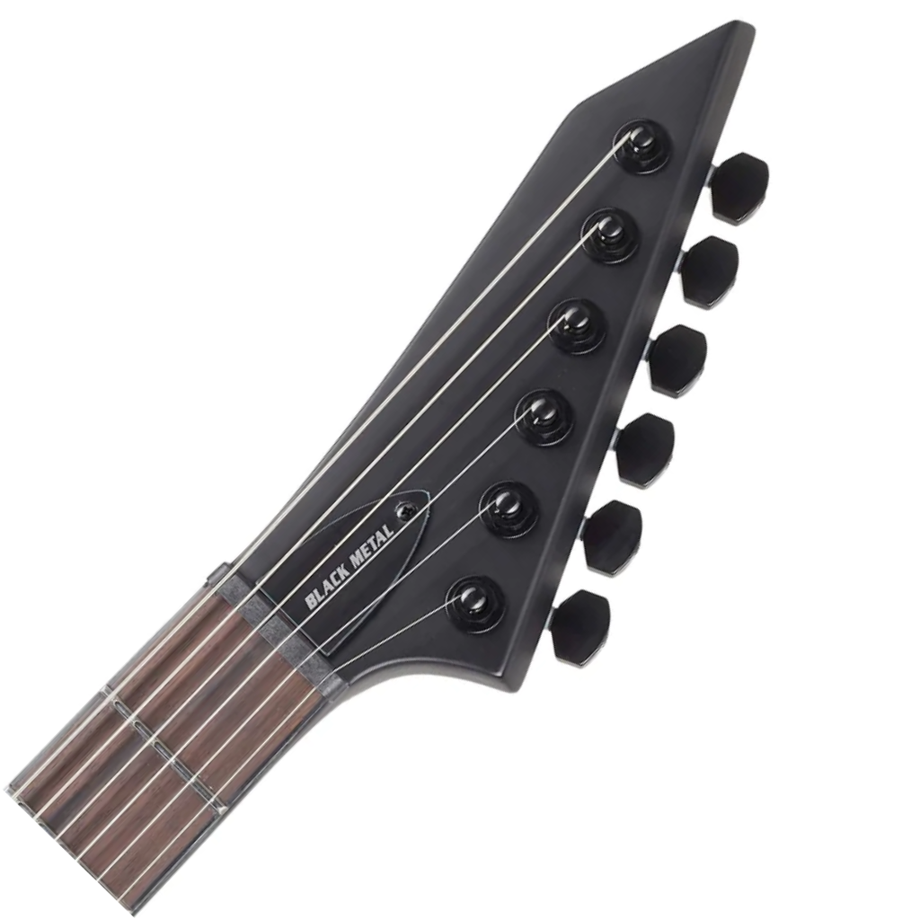 ESP LTD ARROW NT Black Metal Electric Guitar in Black Satin