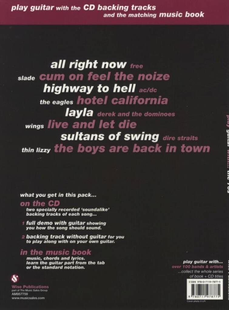 Play Guitar With The 70s Guitar Tab BK/CD