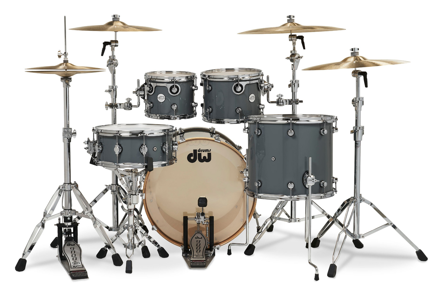 DW Design Series 4-Piece Shell Pack in Steel Gray