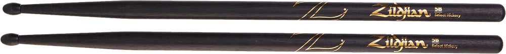 Zildjian Hickory Series 5B Nylon Tip Drumsticks in Black